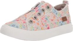 Blowfish Malibu Baby-Girls Play-t Sneaker, Gray Baja Fest, 10 Toddler